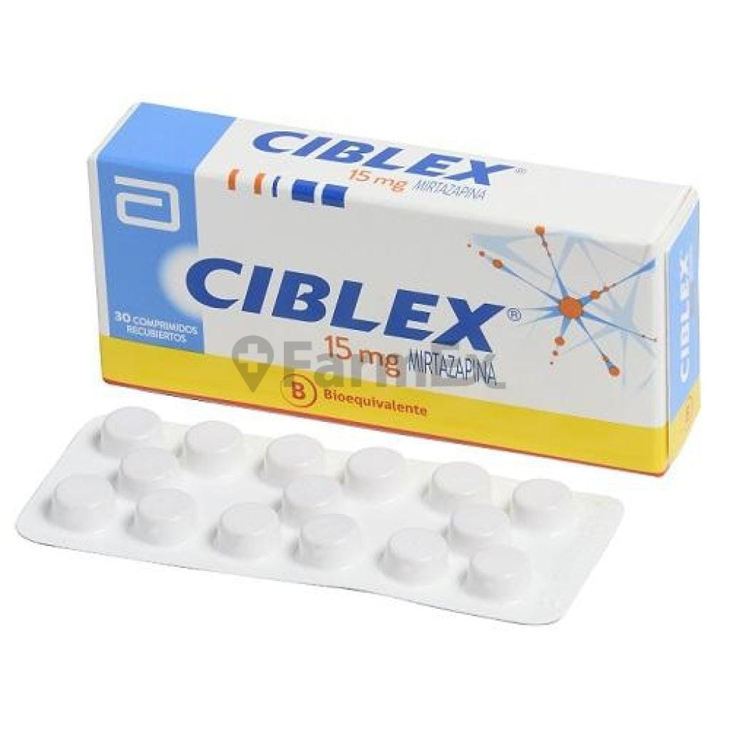Ciblex 15 mg x 30 comprimidos Farmex-Fonasa-Persistente